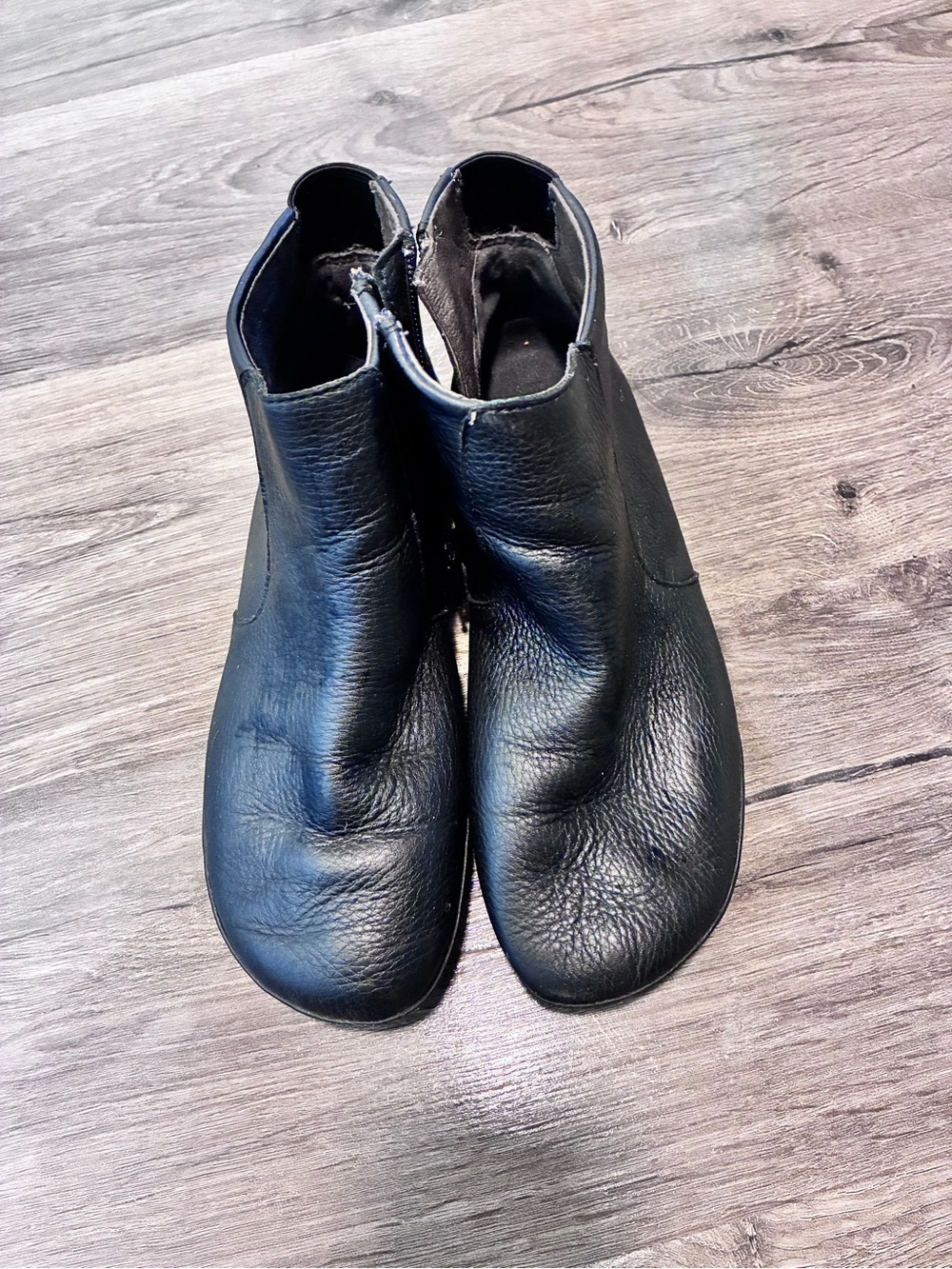 Camper Black Leather Women's Ankle Booties